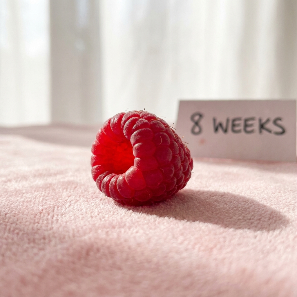 Dimensioni feto 8 settimane lampone